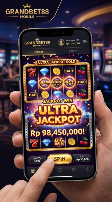 Layar utama grandbet88 — antarmuka bersih setelah instalasi